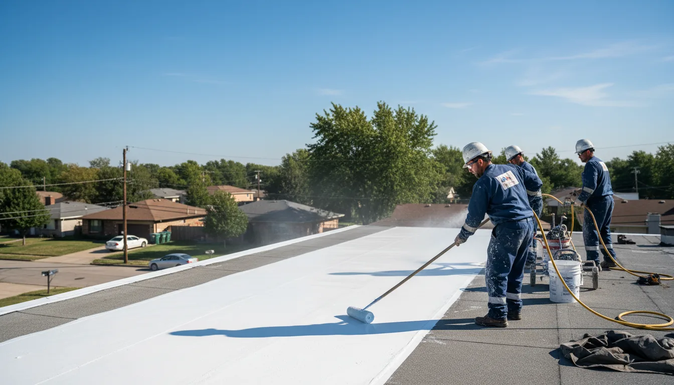 Commercial roof coating in Trinway, OH near me